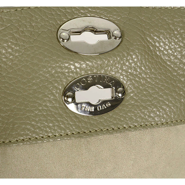 ザネラート ポスティーナ ライトグレー レザー ハンドバッグ ショルダーバッグ2way レディース ZANELLATO 【中古】