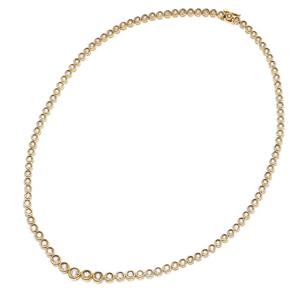 K18YG イエローゴールド ダイヤ3.00ct ブレスレット レディース 【中古】