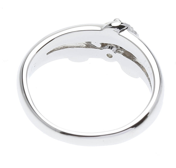 Pt900 プラチナ ダイヤ0.06ct ダイヤ0.41ct リング 指輪 レディース 8号 中古