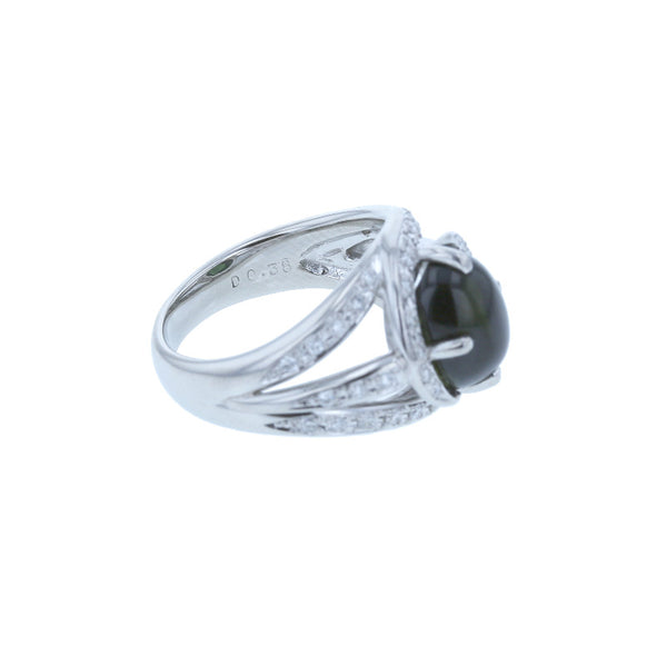 Pt900 プラチナ トルマリン4.31ct ダイヤ0.38ct リング 指輪 レディース 12.5号 中古