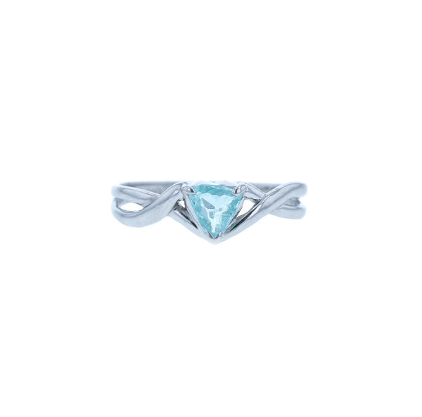 Pt900 プラチナ パライバトルマリン0.278ct リング 指輪 レディース 12号 中古