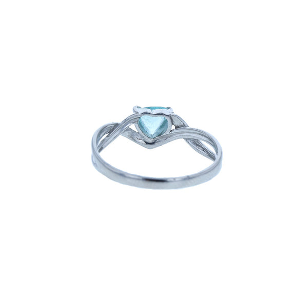 Pt900 プラチナ パライバトルマリン0.278ct リング 指輪 レディース 12号 中古
