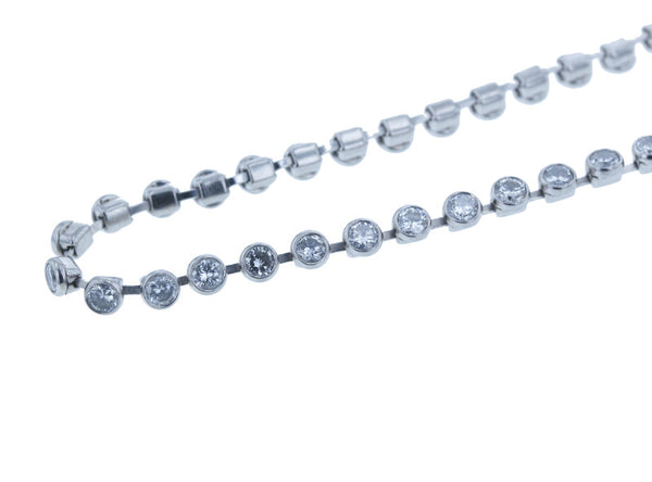 Pt850 プラチナ ダイヤ2.10ct テニス ブレスレット レディース 中古