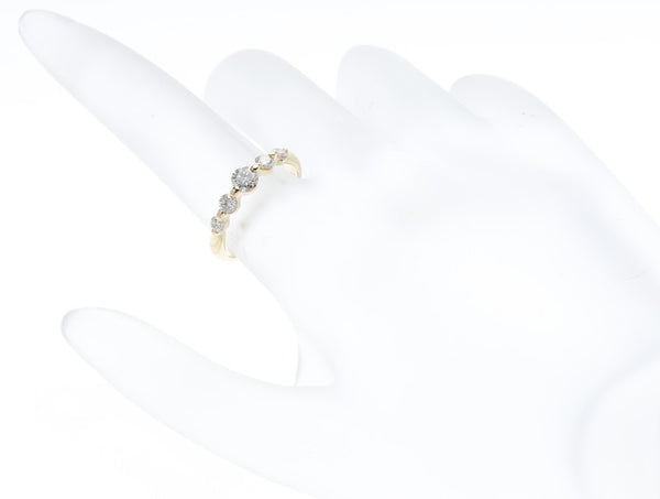 K18イエローゴールド ダイヤモンド ダイヤ0.54ct リング 指輪  10号 中古