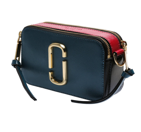 マークジェイコブス 水色 ピンク レザー ショルダーバッグ レディース MARC JACOBS 中古