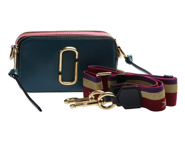 マークジェイコブス 水色 ピンク レザー ショルダーバッグ レディース MARC JACOBS 中古