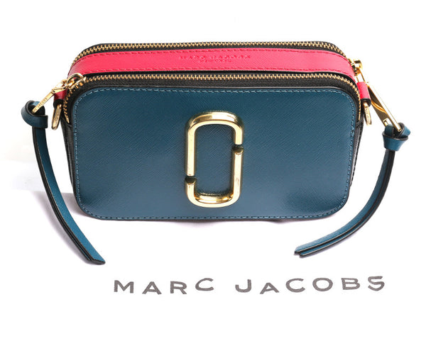 マークジェイコブス 水色 ピンク レザー ショルダーバッグ レディース MARC JACOBS 中古