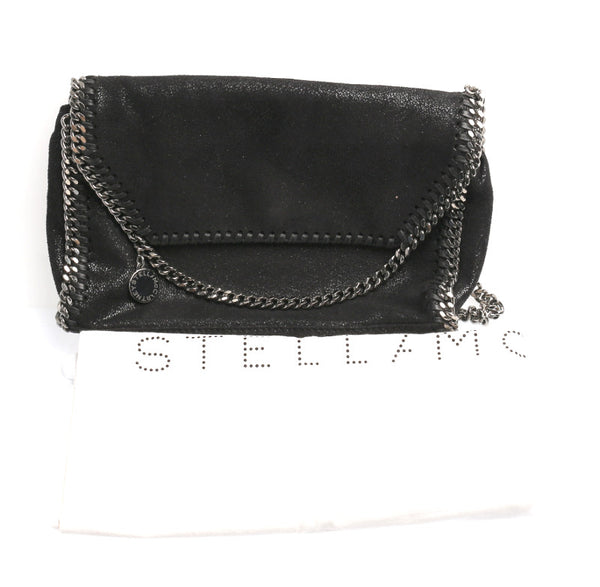 ステラマッカートニー ミニ ファラベラ チェーン ブラック レザー 肩掛け ショルダーバッグ レディース Stella McCartney 中古