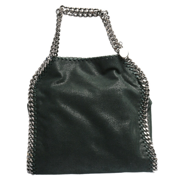 ステラマッカートニー ファラベラ チェーン グリーン フェイクレザー 肩掛け ショルダーバッグ レディース Stella McCartney 中古