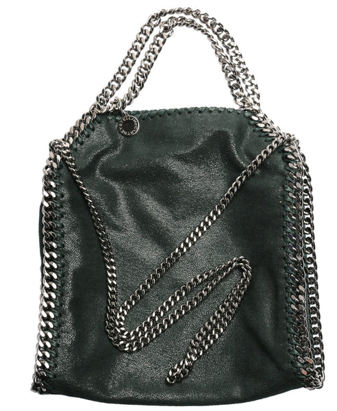 ステラマッカートニー ファラベラ チェーン グリーン フェイクレザー 肩掛け ショルダーバッグ レディース Stella McCartney 中古