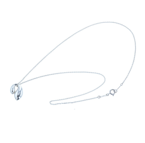 ティファニー シルバー SV925 シルバー ダブル ティアドロップ ネックレス レディース TIFFANY&Co. 【中古】