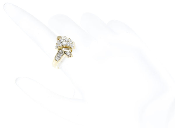 K18YG イエローゴールド ダイヤモンド ダイヤ1.5ct リング 指輪  11号 【中古】