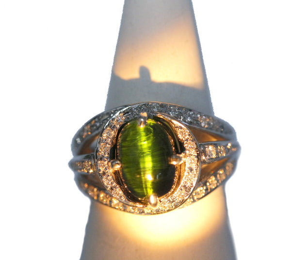 Pt900 プラチナ トルマリン4.31ct ダイヤ0.38ct リング 指輪 レディース 12.5号 中古