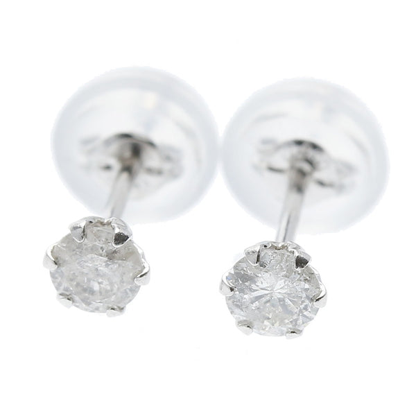 Pt900プラチナ ダイヤ0.10ct×2 ピアス  中古