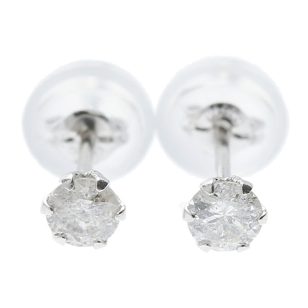 Pt900プラチナ ダイヤ0.10ct×2 ピアス  中古