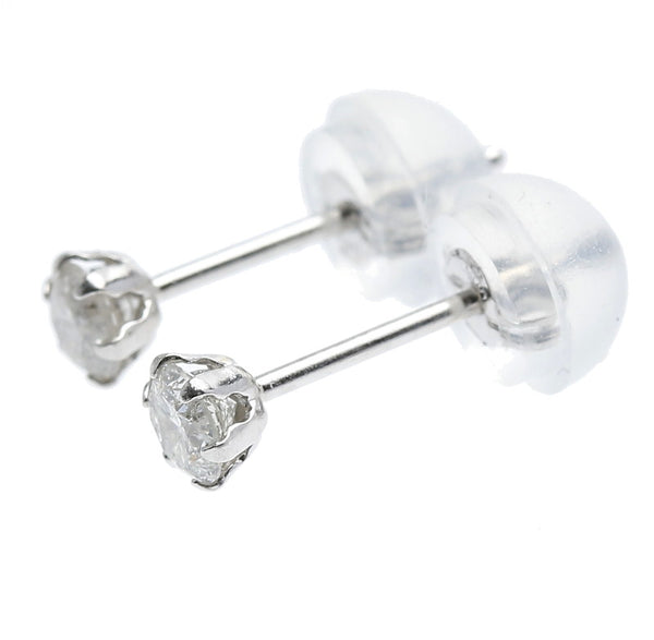 Pt900プラチナ ダイヤ0.10ct×2 ピアス  中古