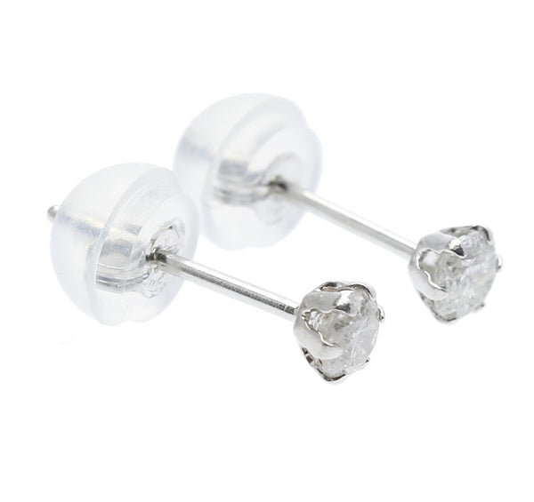 Pt900プラチナ ダイヤ0.10ct×2 ピアス  中古
