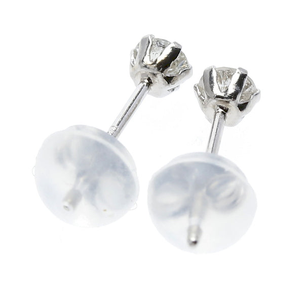 Pt900プラチナ ダイヤ0.10ct×2 ピアス  中古