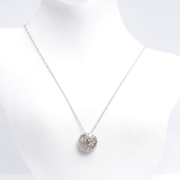 Pt900 プラチナ ダイヤ1.00ct ネックレス レディース 中古