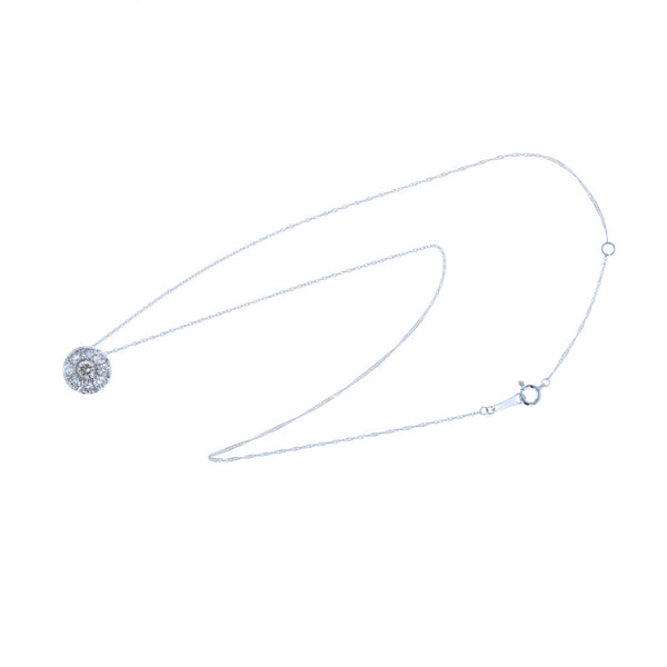 Pt900 プラチナ ダイヤ1.00ct ネックレス レディース 中古