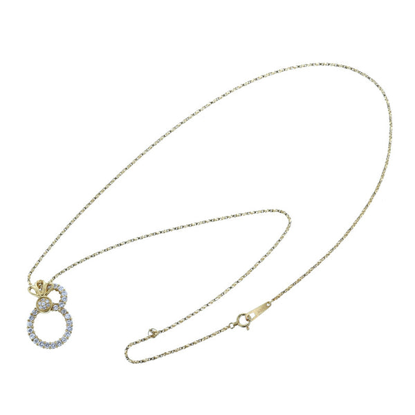 K18YG イエローゴールド ダイヤ0.76ct ネックレス レディース 中古