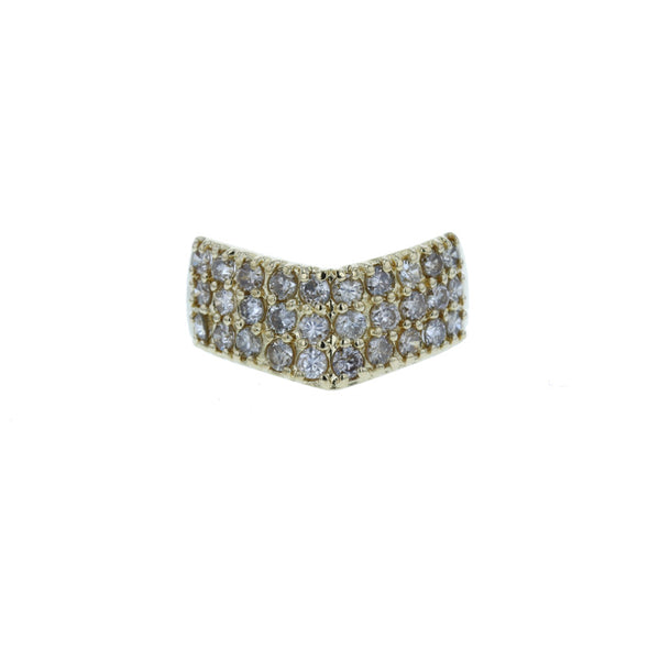 K18YG イエローゴールド ダイヤ1.00ct リング 指輪 レディース 7号 中古