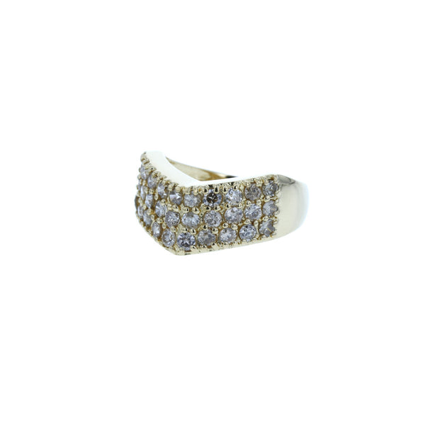 K18YG イエローゴールド ダイヤ1.00ct リング 指輪 レディース 7号 中古