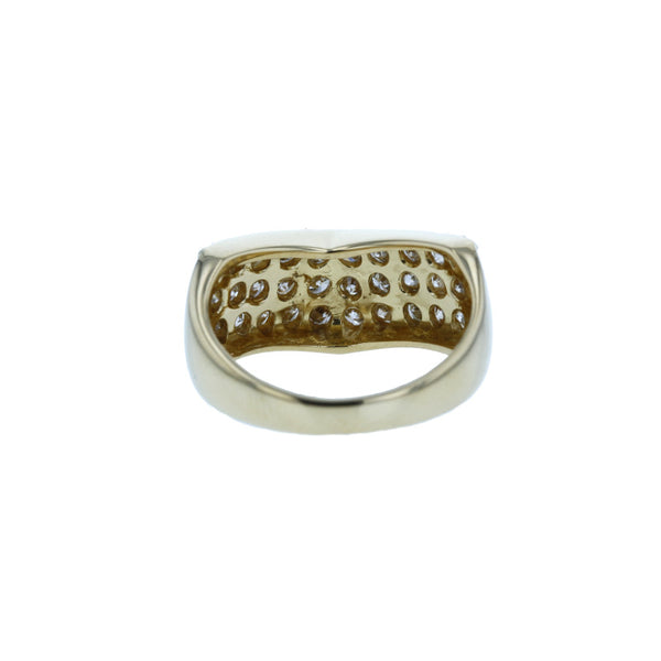K18YG イエローゴールド ダイヤ1.00ct リング 指輪 レディース 7号 中古