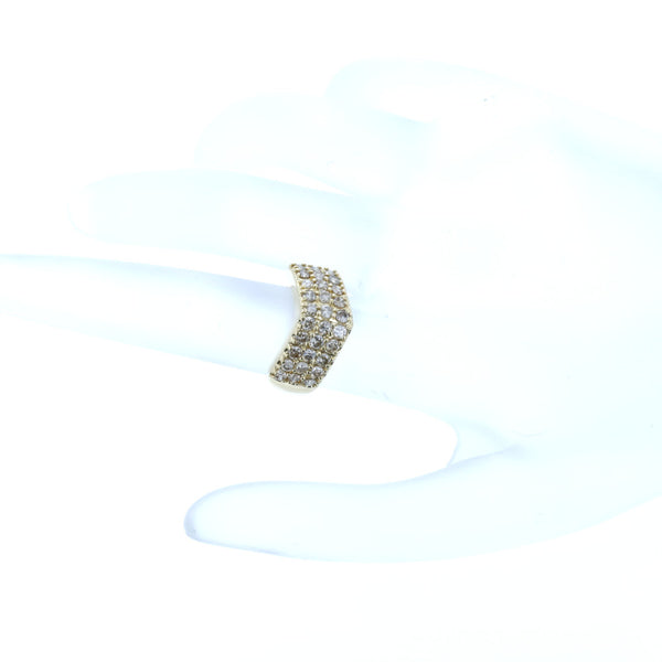K18YG イエローゴールド ダイヤ1.00ct リング 指輪 レディース 7号 中古