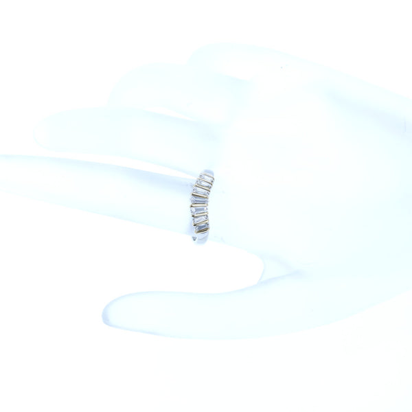 Pt900 プラチナ K18YG イエローゴールド コンビ ダイヤ0.43ct リング 指輪 レディース 11号 中古