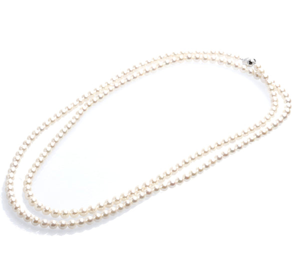 メタル アコヤパール6.5mm～7mm ネックレス レディース 中古