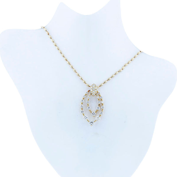 K18YG イエローゴールド ダイヤ1.16ct ネックレス レディース 中古
