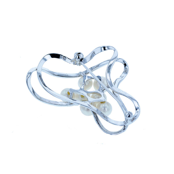 ミキモト メタル パール5.5mm～6.5mm ブローチ レディース MIKIMOTO 中古