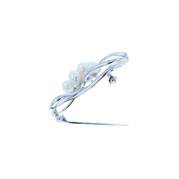 ミキモト メタル パール5.5mm～6.5mm ブローチ レディース MIKIMOTO 中古