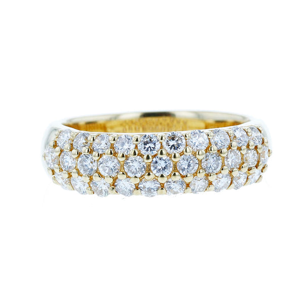 K18YG イエローゴールド ダイヤ1.00ct リング 指輪 レディース 13号 【中古】
