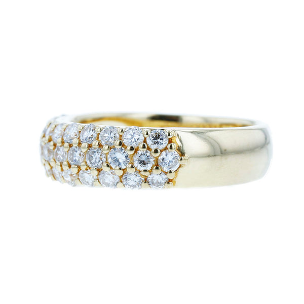 K18YG イエローゴールド ダイヤ1.00ct リング 指輪 レディース 13号 【中古】