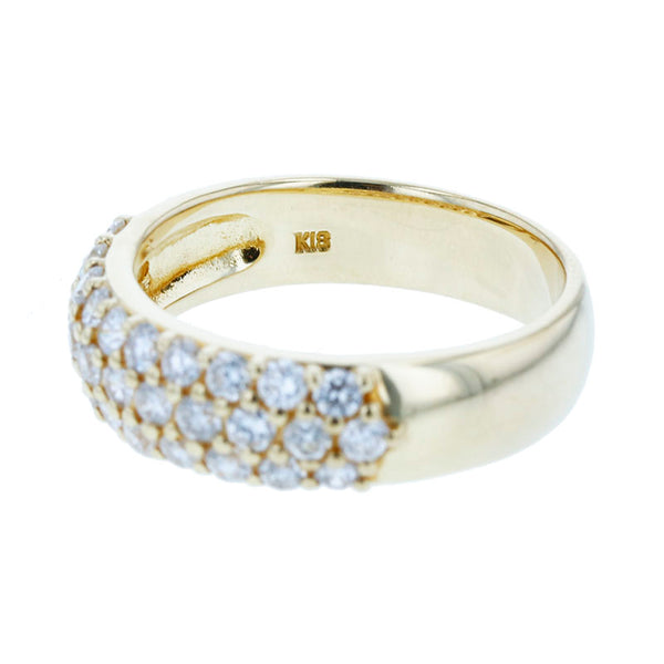 K18YG イエローゴールド ダイヤ1.00ct リング 指輪 レディース 13号 【中古】