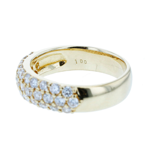 K18YG イエローゴールド ダイヤ1.00ct リング 指輪 レディース 13号 【中古】