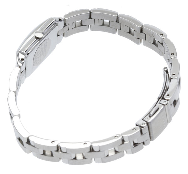 シチズン ウィッカ シルバー ステンレススチール 腕時計 レディース CITIZEN クオーツ ホワイト文字盤 【中古】