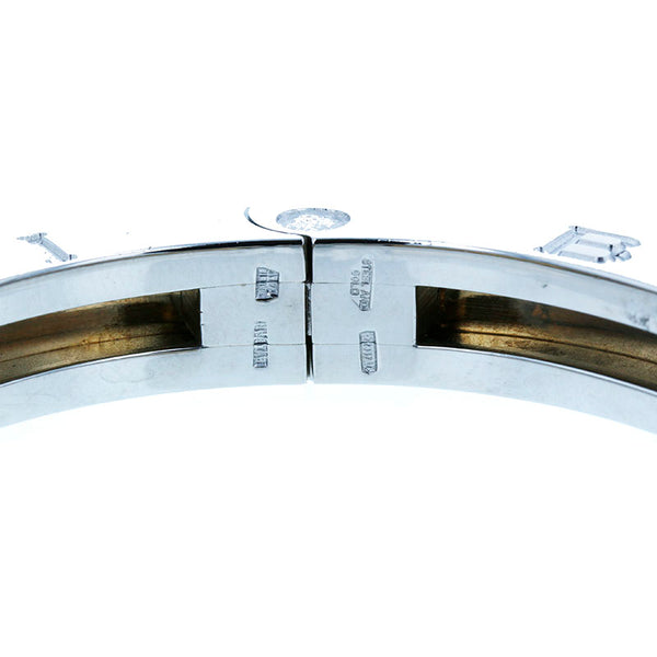 ブルガリ シルバー ステンレススチール K18YG イエローゴールド B-ZERO1 バングル レディース BVLGARI 中古
