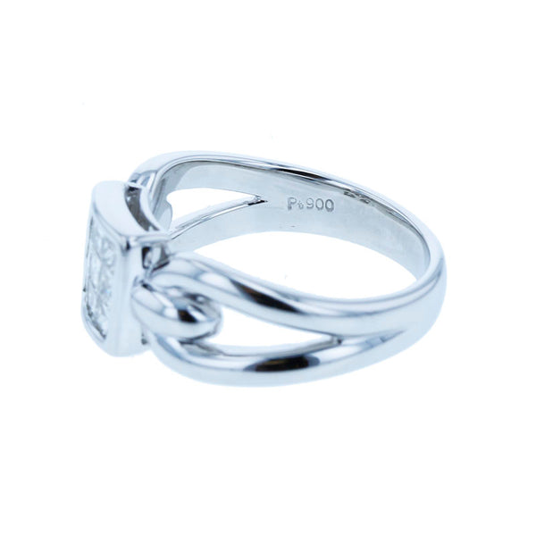 Pt900 プラチナ ダイヤ0.50ct リング 指輪 レディース 8.5号 【中古】