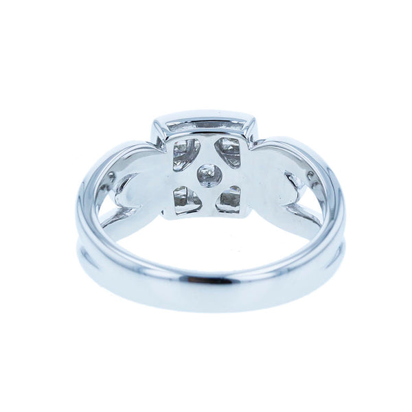 Pt900 プラチナ ダイヤ0.50ct リング 指輪 レディース 8.5号 【中古】