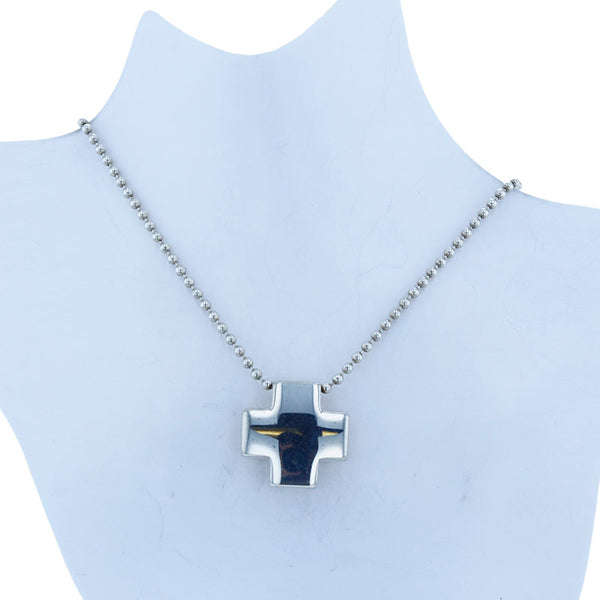 ティファニー SV925 シルバー ローマンクロス ネックレス レディース TIFFANY&Co. 【中古】