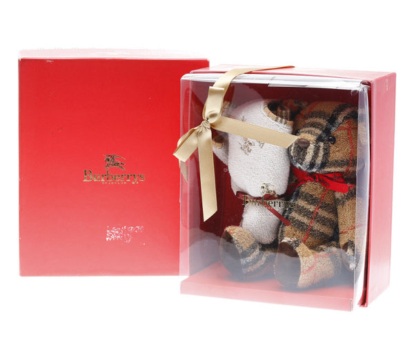 バーバリー ノバチェック ブラウン パイル・タオル ぬいぐるみ ハンカチ レディース BURBERRY 中古