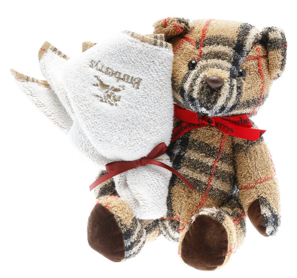 バーバリー ノバチェック ブラウン パイル・タオル ぬいぐるみ ハンカチ レディース BURBERRY 中古