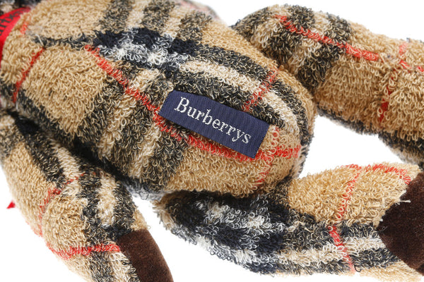 バーバリー ノバチェック ブラウン パイル・タオル ぬいぐるみ ハンカチ レディース BURBERRY 中古