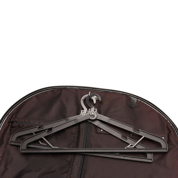 バーバリー ノバチェック ガーメントケース ベージュ キャンバス レザー メンズ BURBERRY 【中古】