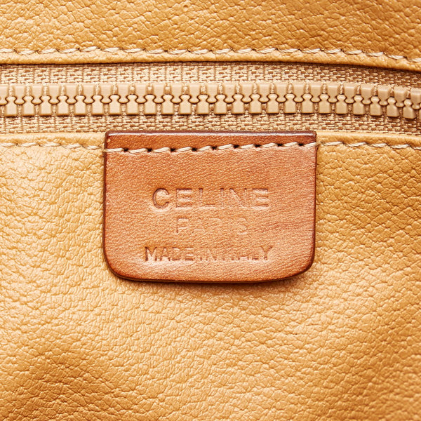 セリーヌ マカダム クラッチバッグ セカンドバッグ ブラウン PVC レザー レディース CELINE 【中古】