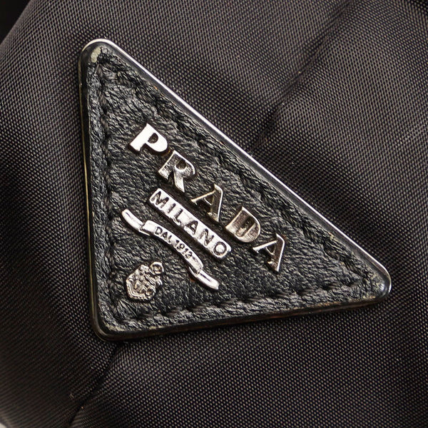 プラダ ポコノ リバーシブル ブラック カーキ ナイロン トートバッグ ショルダーバッグ 2way レディース PRADA 【中古】