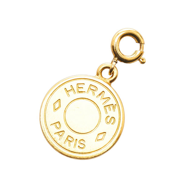 エルメス セリエ ペンダントトップ チャーム ゴールド メッキ レディース HERMES 【中古】